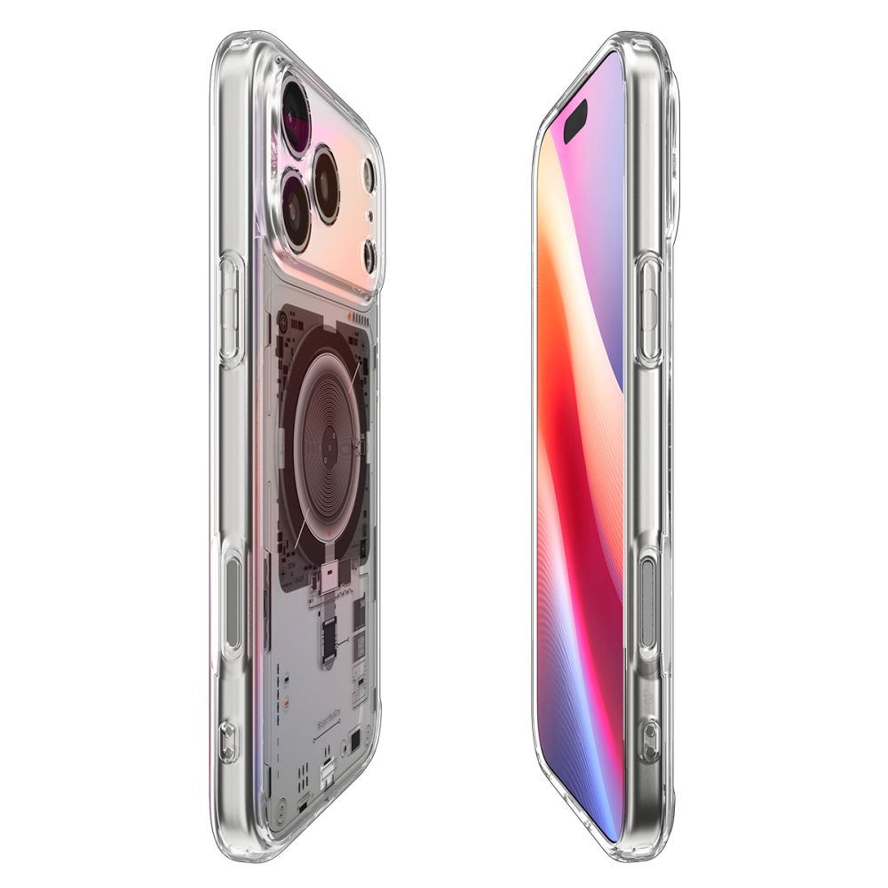 Custodia MagSafe per Apple iPhone 17 Pro, Spigen, Ultra Hybrid Neo One, Trasparente ACS10354