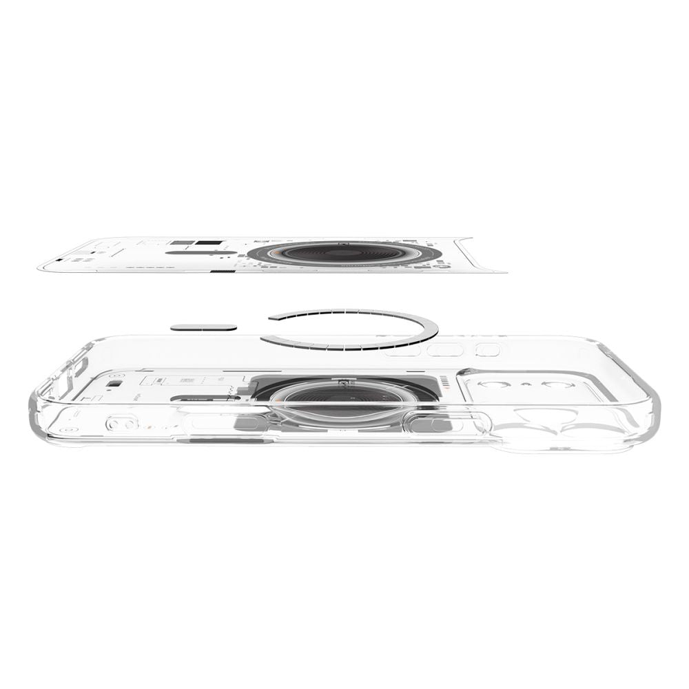 Custodia MagSafe per Apple iPhone 17 Pro, Spigen, Ultra Hybrid Neo One, Trasparente ACS10354