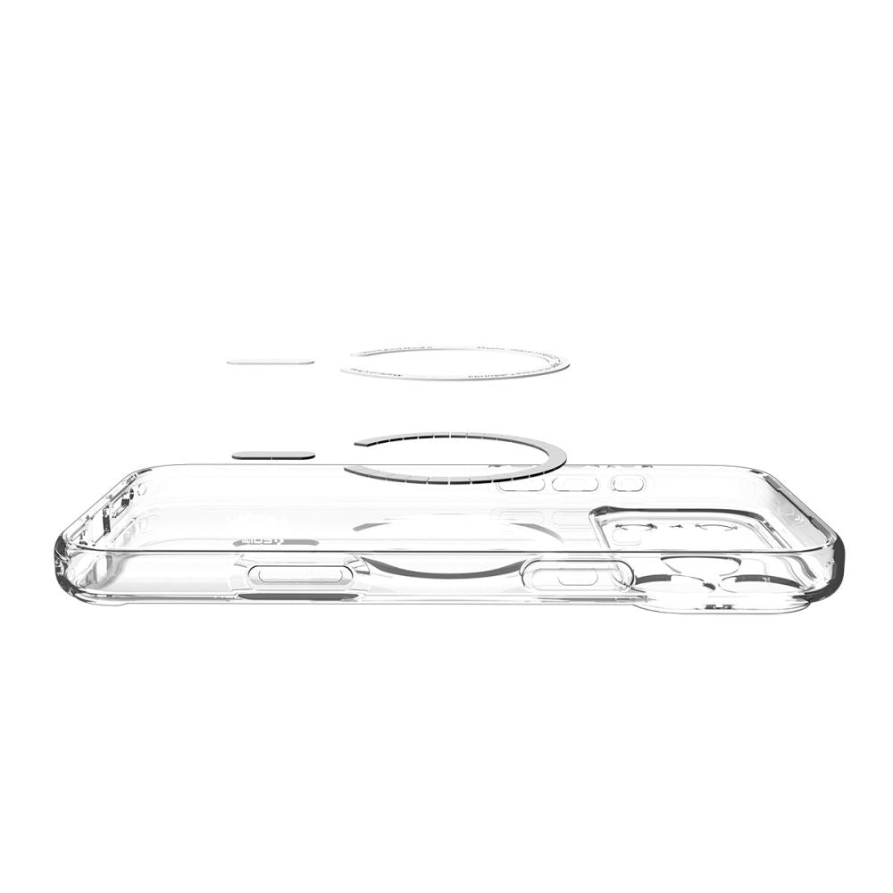 Custodia MagSafe per Apple iPhone 17 Pro, Spigen, Ultra Hybrid, Trasparente Blu Navy ACS11111