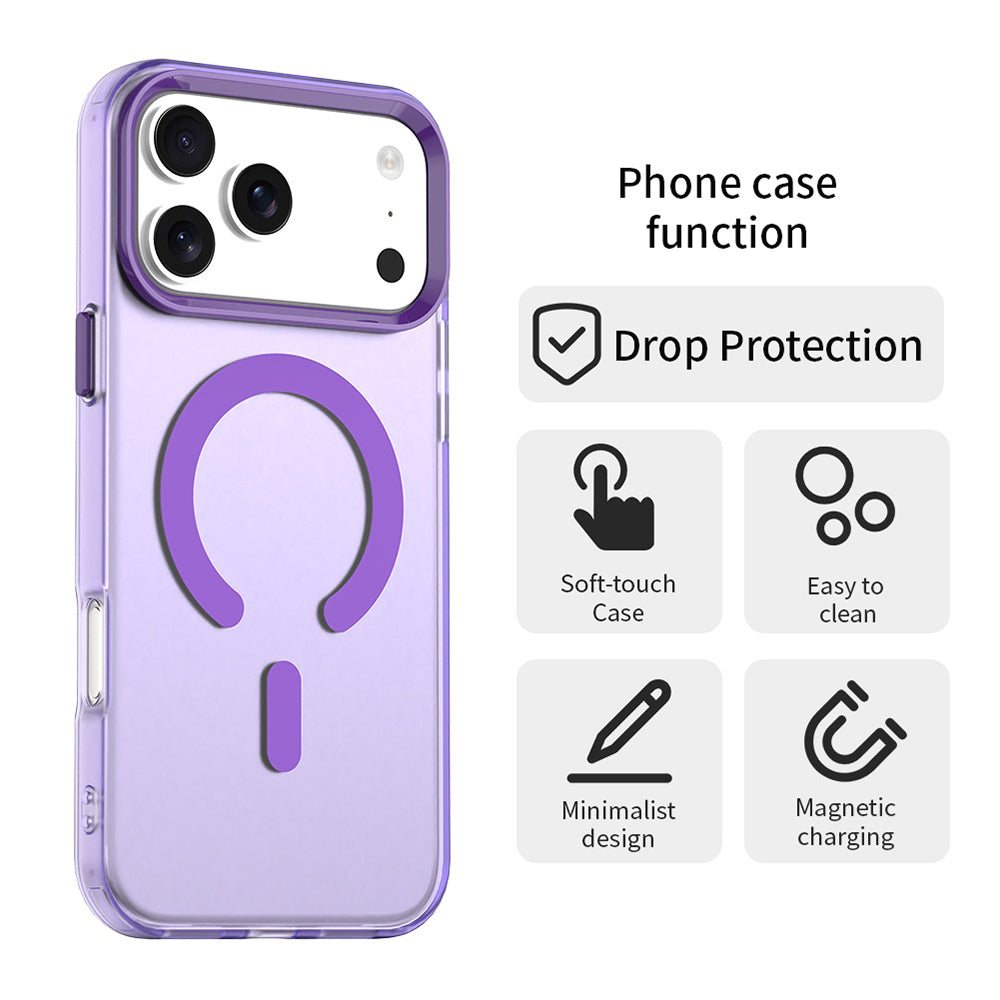 Custodia MagSafe per Apple iPhone 17 Pro, Techsuit, CandyCase, Viola