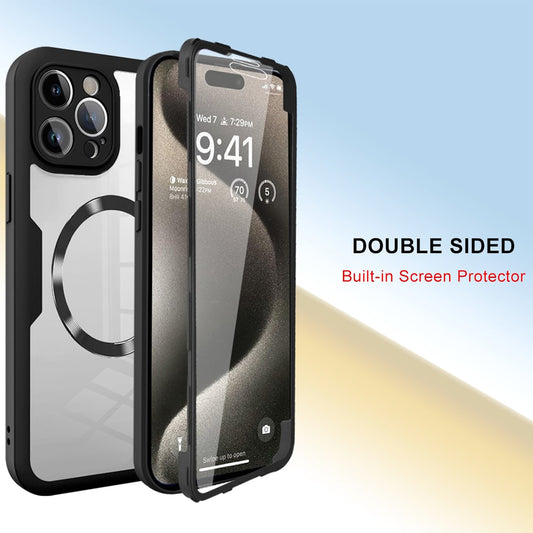 Custodia MagSafe per Apple iPhone 17 Pro, Techsuit, ColorVerse 360, Blu