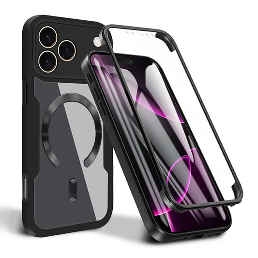 Custodia MagSafe per Apple iPhone 17 Pro, Techsuit, ColorVerse 360, Nera