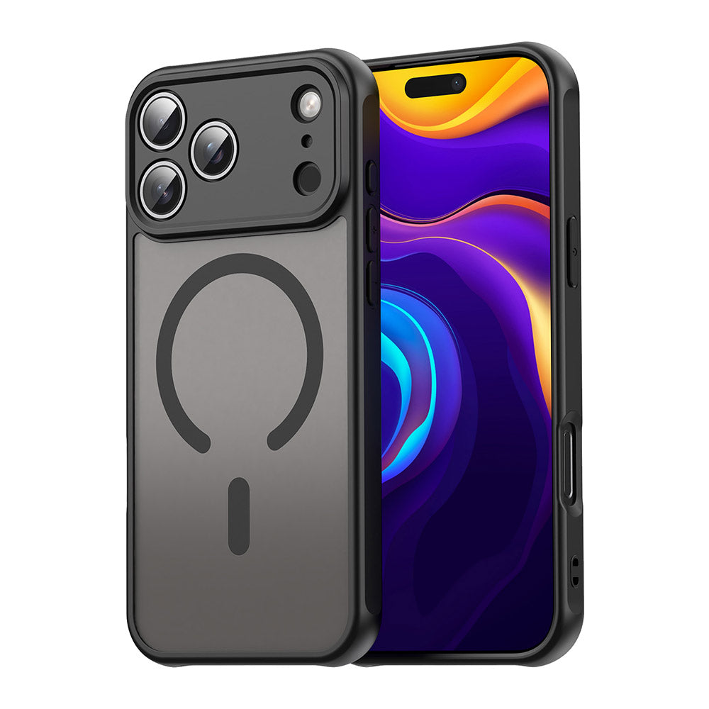 Custodia MagSafe per Apple iPhone 17 Pro, Techsuit, HaloFrost II, Nera