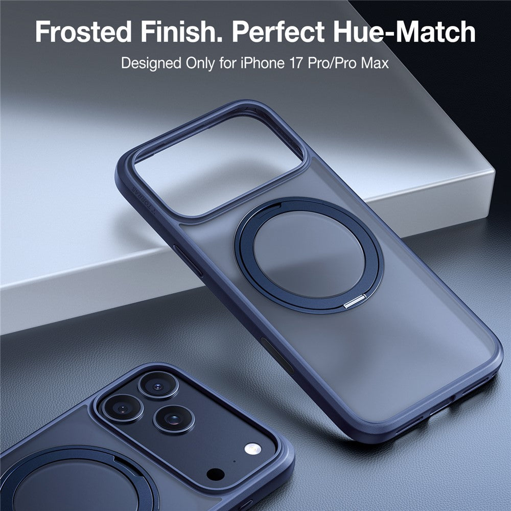 Custodia MagSafe per Apple iPhone 17 Pro, Torras, Ostand Pro, Blu navy
