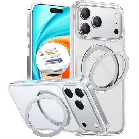 Custodia MagSafe per Apple iPhone 17 Pro, Torras, Ostand Pro, Trasparente