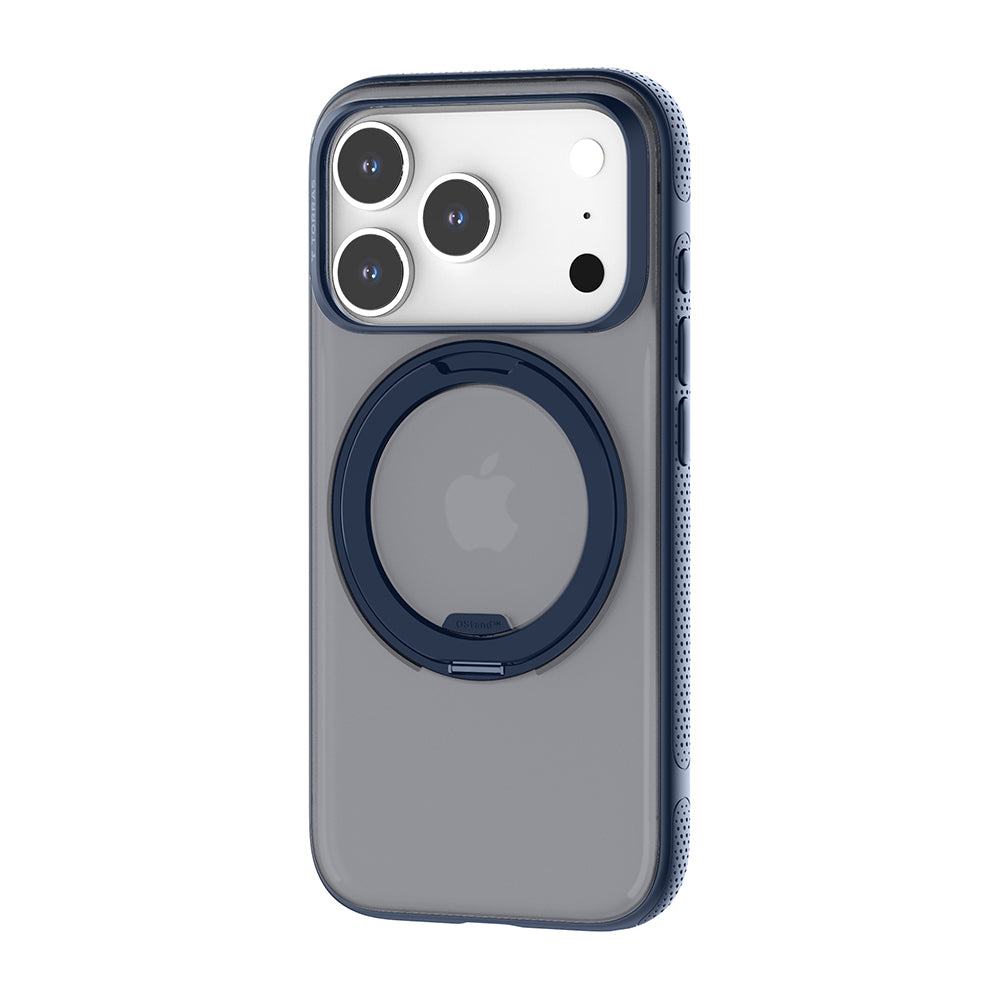 Custodia MagSafe per Apple iPhone 17 Pro, Torras, Ostand R Fitness, Blu navy