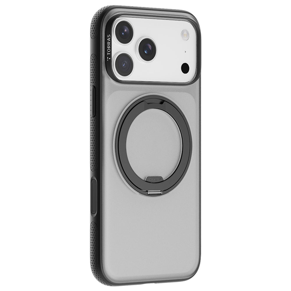 Custodia MagSafe per Apple iPhone 17 Pro, Torras, Ostand R Fitness, Nera
