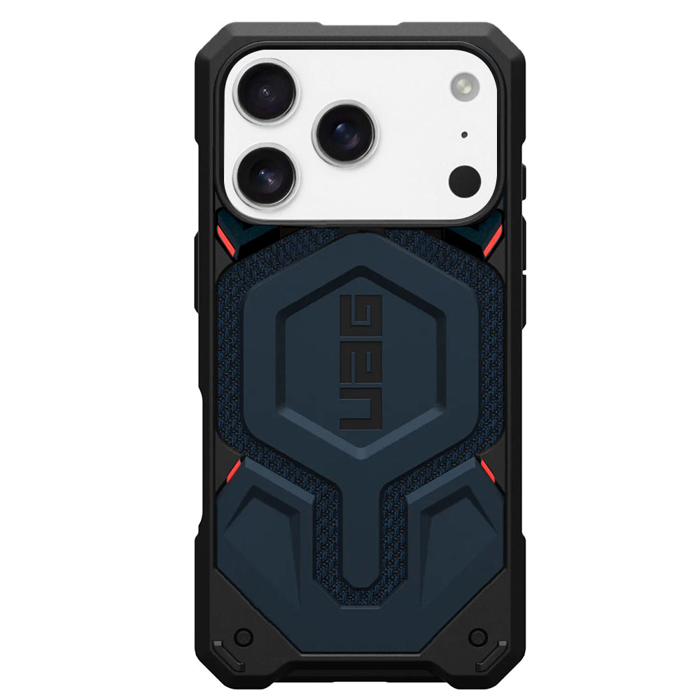 MagSafe Case for Apple iPhone 17 Pro, Urban Armor Gear, Monarch Pro Kevlar, Navy Blue