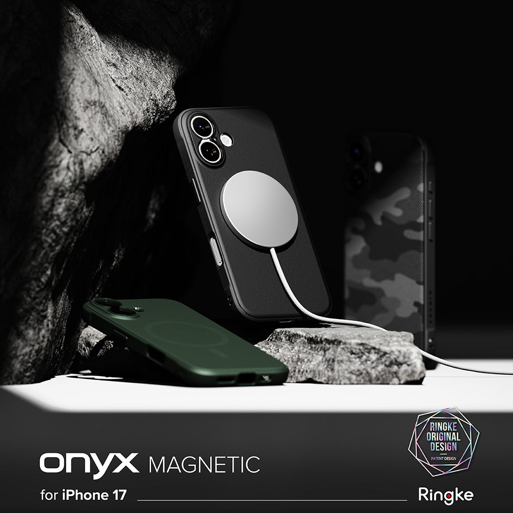 Custodia MagSafe per Apple iPhone 17, Ringke, Onyx, Nera
