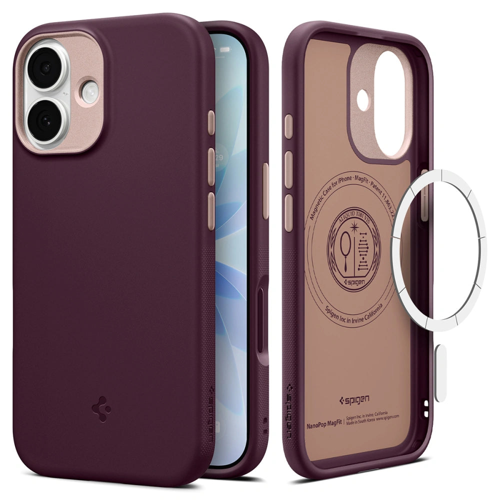 Custodia MagSafe per Apple iPhone 17, Spigen, Caseology Nano Pop, Ciliegia ACS10365