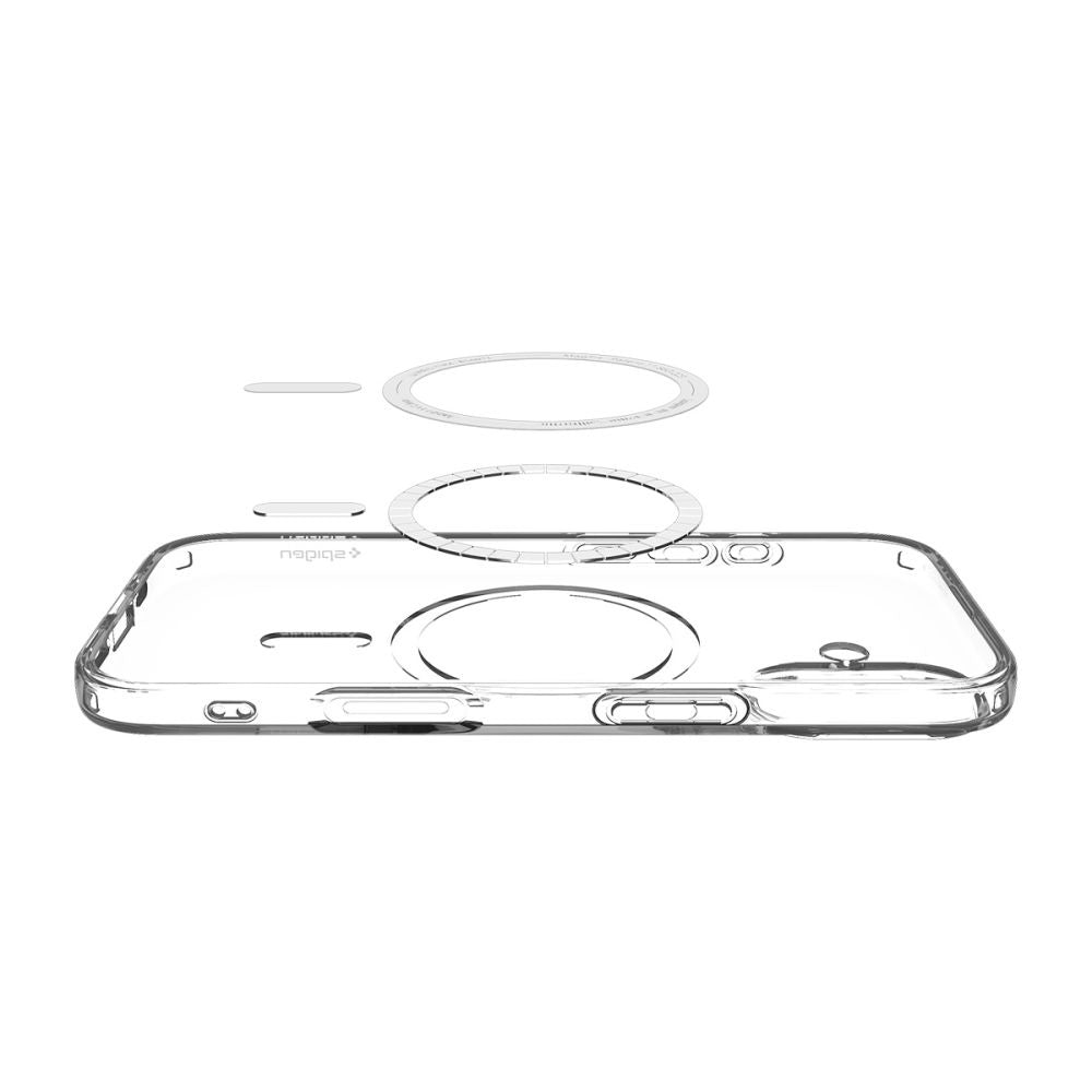 Custodia MagSafe per Apple iPhone 17, Spigen, Liquid Crystal, Bianca ACS10397
