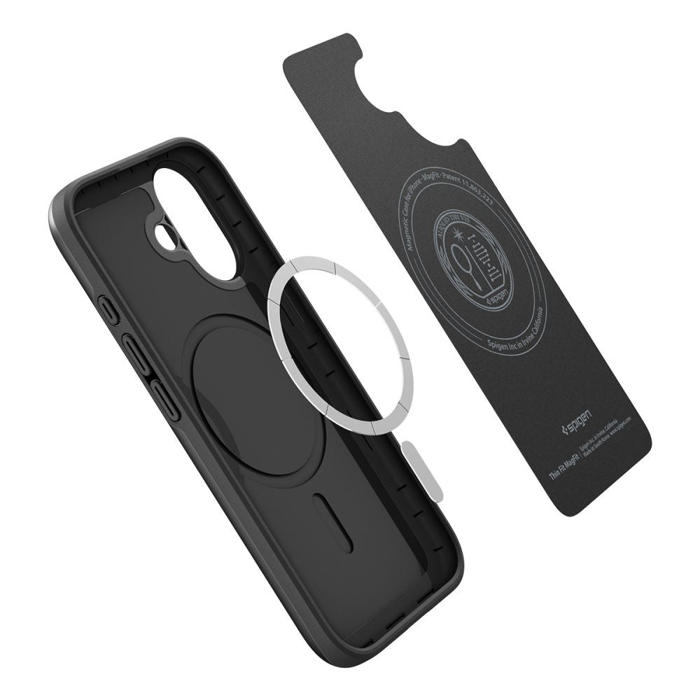 Custodia MagSafe per Apple iPhone 17, Spigen, Thin Fit, Nera ACS10373