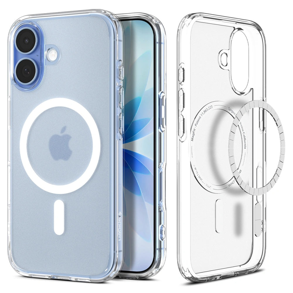 Custodia MagSafe per Apple iPhone 17, Spigen, Ultra Hybrid, Bianco Satinato