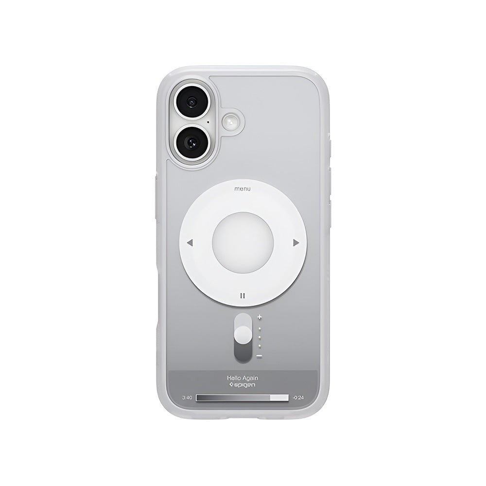 Custodia MagSafe per Apple iPhone 17, Spigen, Ultra Hybrid Classic, Argento