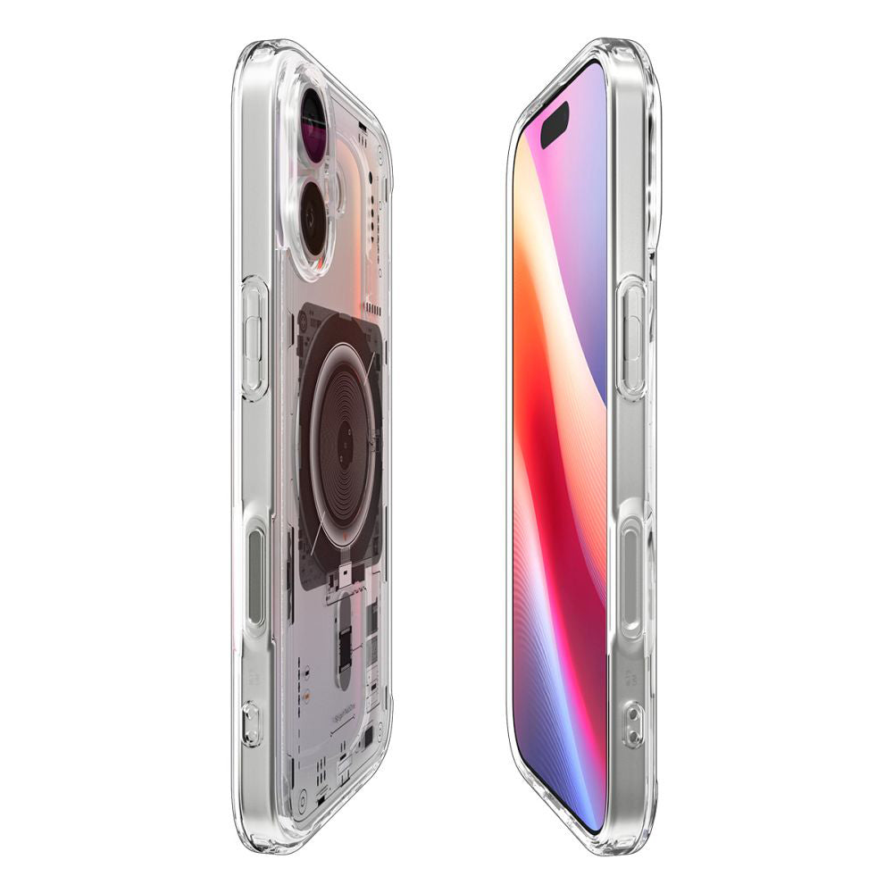 Custodia MagSafe per Apple iPhone 17, Spigen, Ultra Hybrid Neo One, Trasparente ACS10388