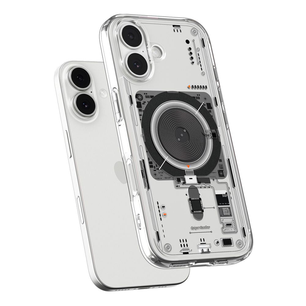 Custodia MagSafe per Apple iPhone 17, Spigen, Ultra Hybrid Neo One, Trasparente ACS10388