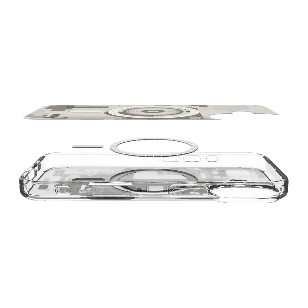 Custodia MagSafe per Apple iPhone 17, Spigen, Ultra Hybrid Zero One, Beige ACS10386