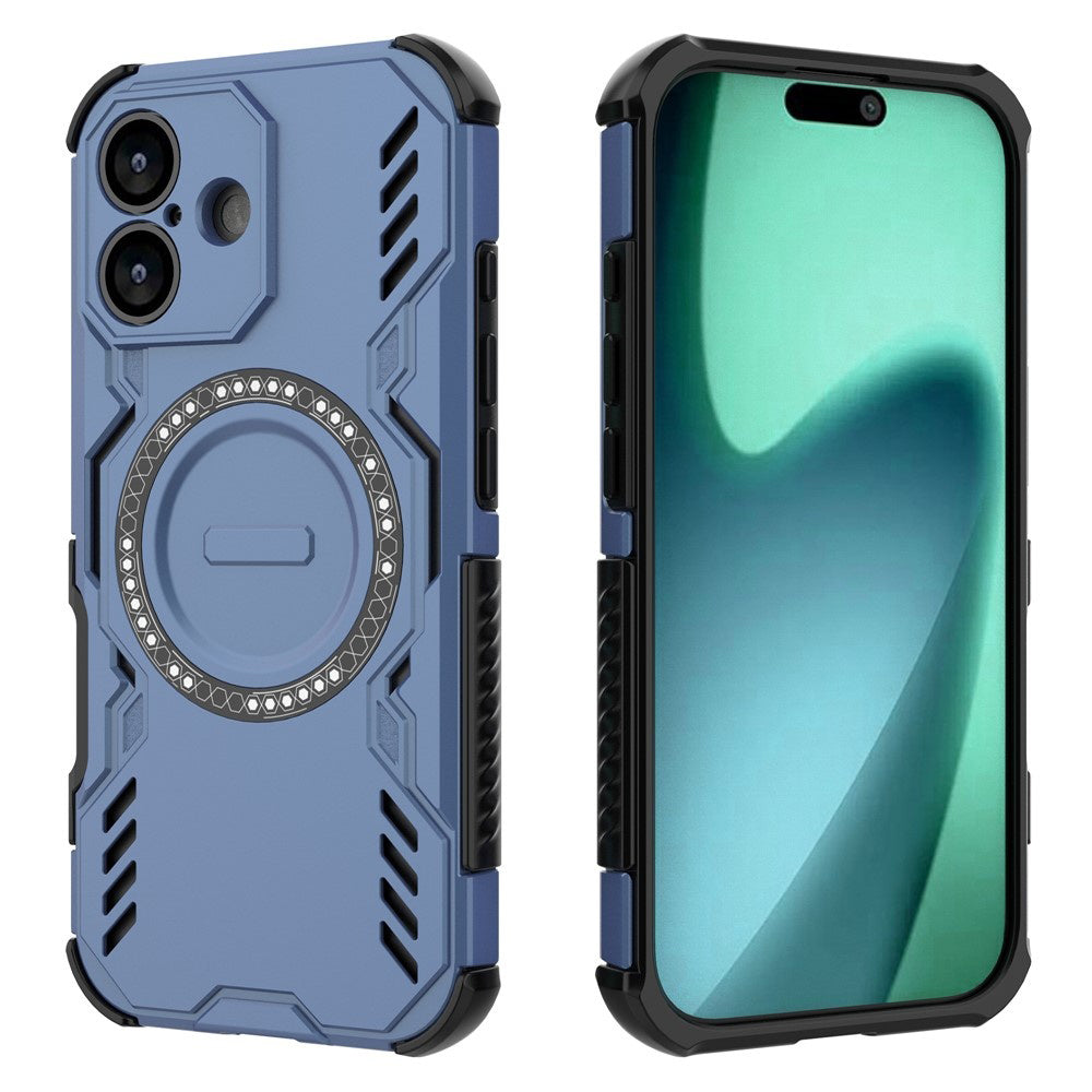 Custodia MagSafe per Apple iPhone 17, Techsuit, ArmorMag, Blu