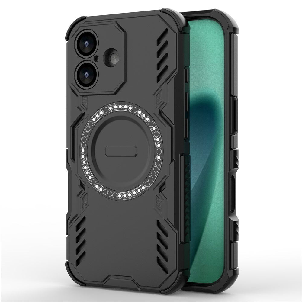 Custodia MagSafe per Apple iPhone 17, Techsuit, ArmorMag, Nera