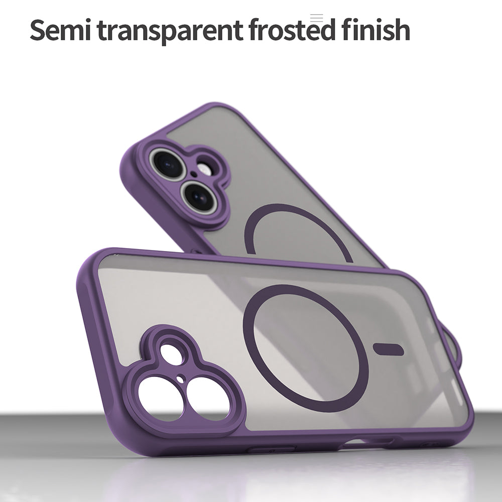 Custodia MagSafe per Apple iPhone 17, Techsuit, HaloFrost II, Viola
