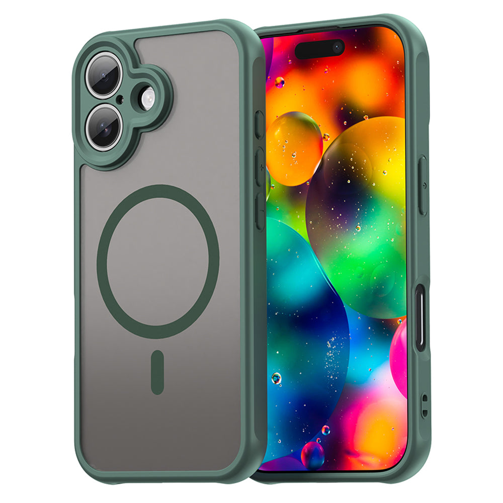 Custodia MagSafe per Apple iPhone 17, Techsuit, HaloFrost II, Verde