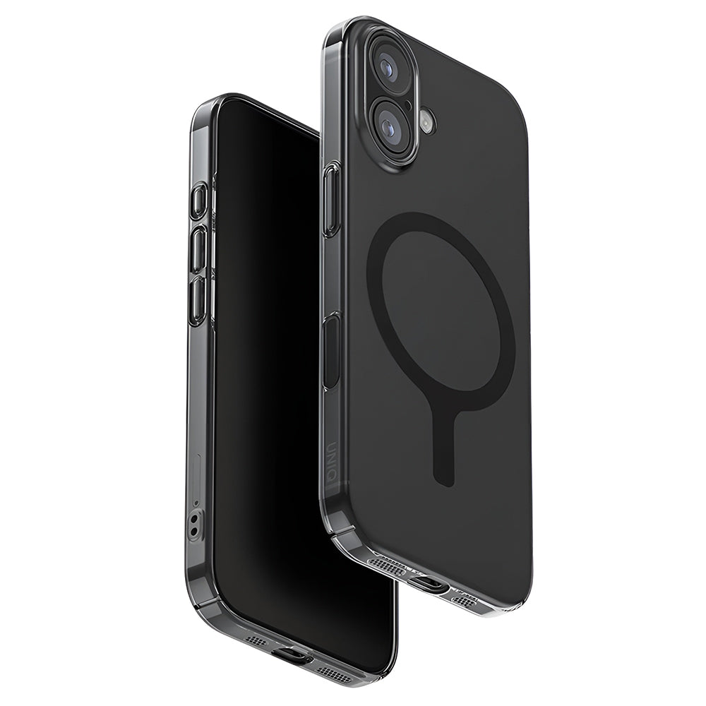 Custodia MagSafe per Apple iPhone 17, UNIQ, AirSuit MagClick, Nera