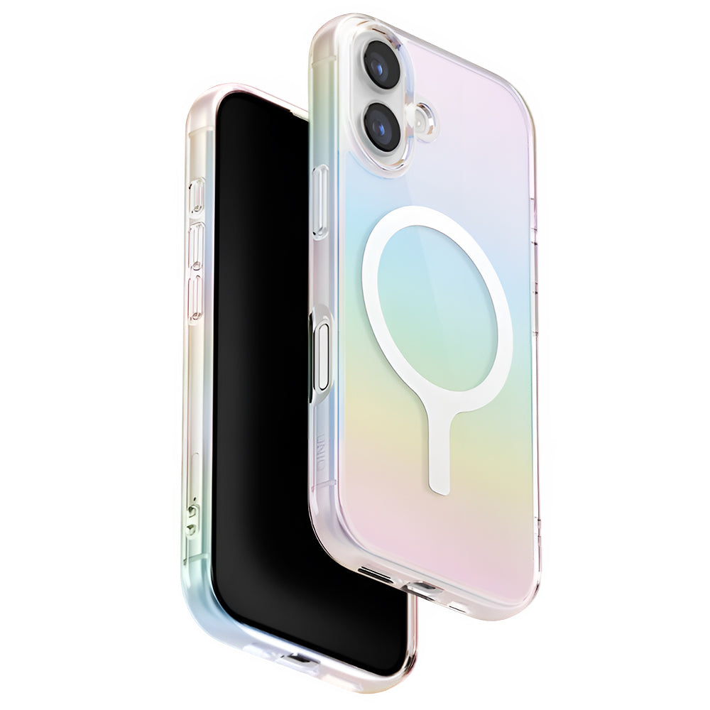 MagSafe Case for Apple iPhone 17, UNIQ, Iridescia MagClick, Multicolor
