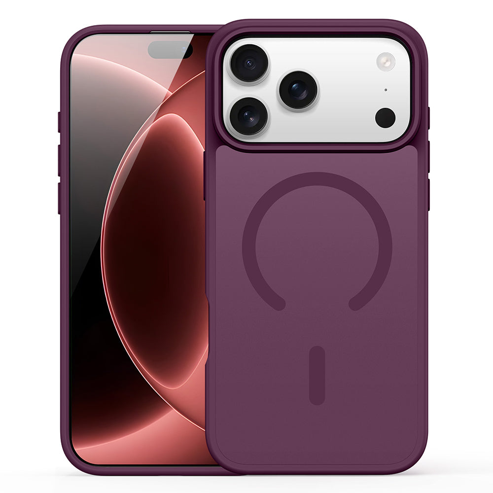 Custodia MagSafe per Apple iPhone 18 Pro / 17 Pro, DUX DUCIS, Yind, bordeaux scuro
