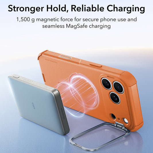 Custodia MagSafe per Apple iPhone 18 Pro / 17 Pro, ESR, Cyber Armor Kickstand, Arancione