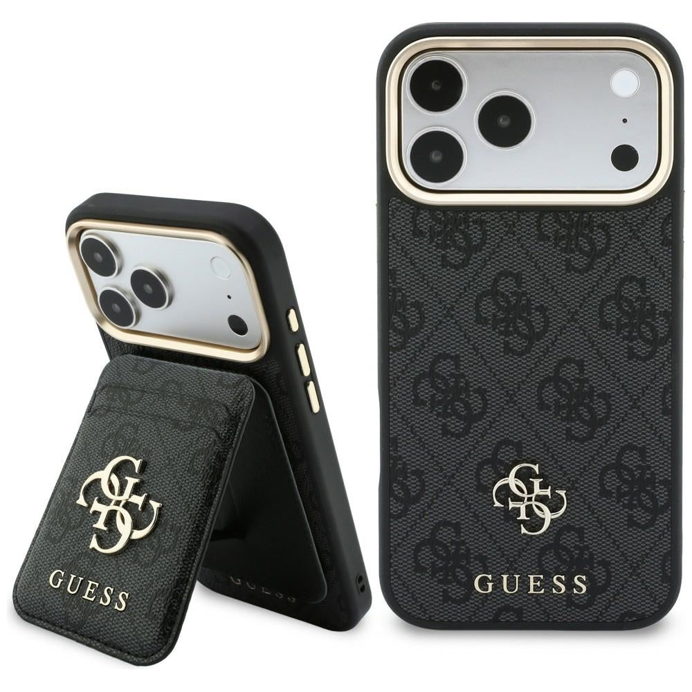 Custodia MagSafe per Apple iPhone 18 Pro / 17 Pro, Guess, 4G Cardslot, nera