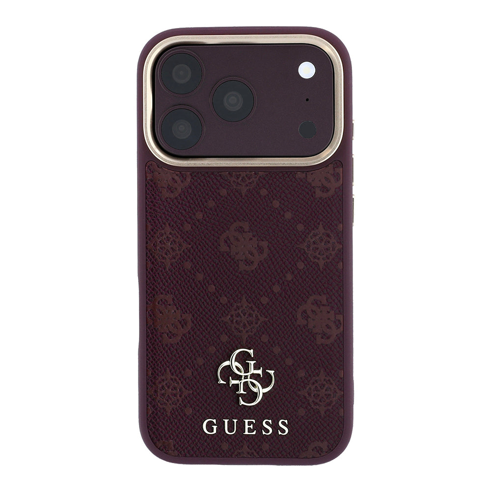 Custodia MagSafe per Apple iPhone 18 Pro / 17 Pro, Guess, Peony 4G Small Logo, Vinaccia