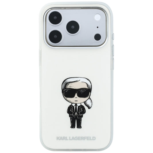 Custodia MagSafe per Apple iPhone 18 Pro / 17 Pro, Karl Lagerfeld, HC IML Ikonik Sketch Print, Beige