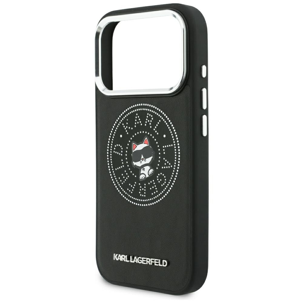 Custodia MagSafe per Apple iPhone 18 Pro / 17 Pro, Karl Lagerfeld, Point and Choupette Sketch, Nera