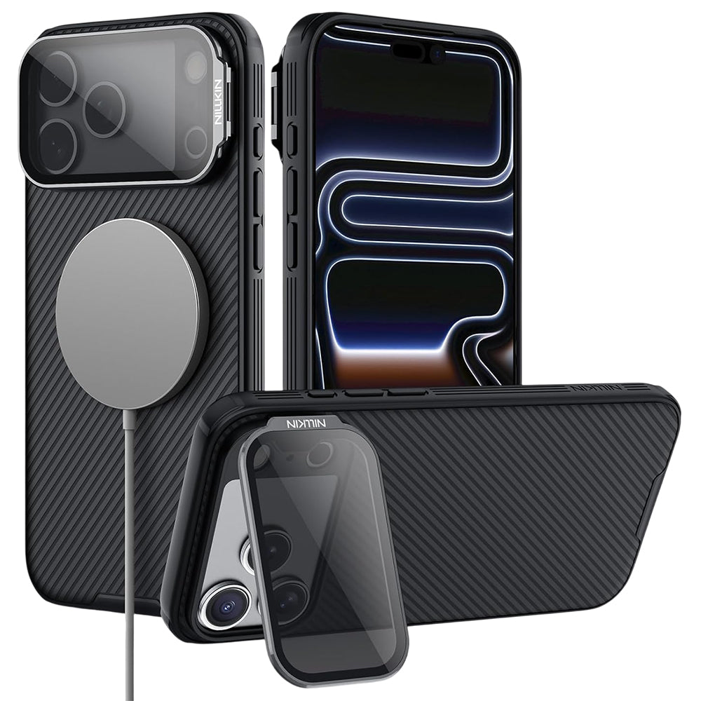 Custodia MagSafe per Apple iPhone 18 Pro / 17 Pro, Nillkin, CamShield Prop, Nera