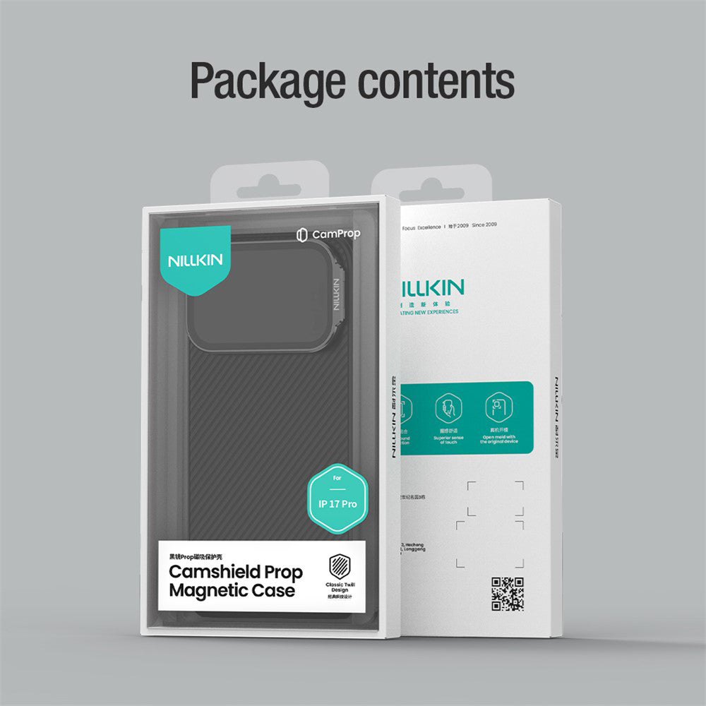 Custodia MagSafe per Apple iPhone 18 Pro / 17 Pro, Nillkin, CamShield Prop, Nera