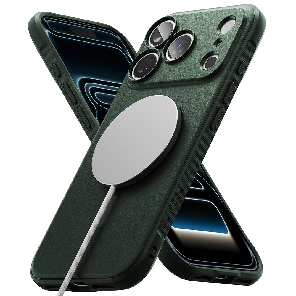 Custodia MagSafe per Apple iPhone 18 Pro / 17 Pro, Ringke, Onyx, Verde Scuro