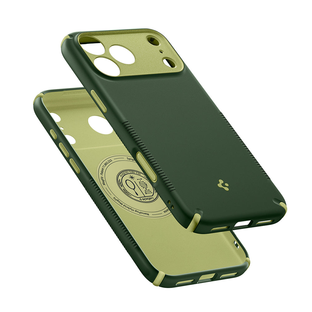 Custodia MagSafe per Apple iPhone 18 Pro / 17 Pro, Spigen, Caseology Nano Pop Hybrid, Verde ACS12176