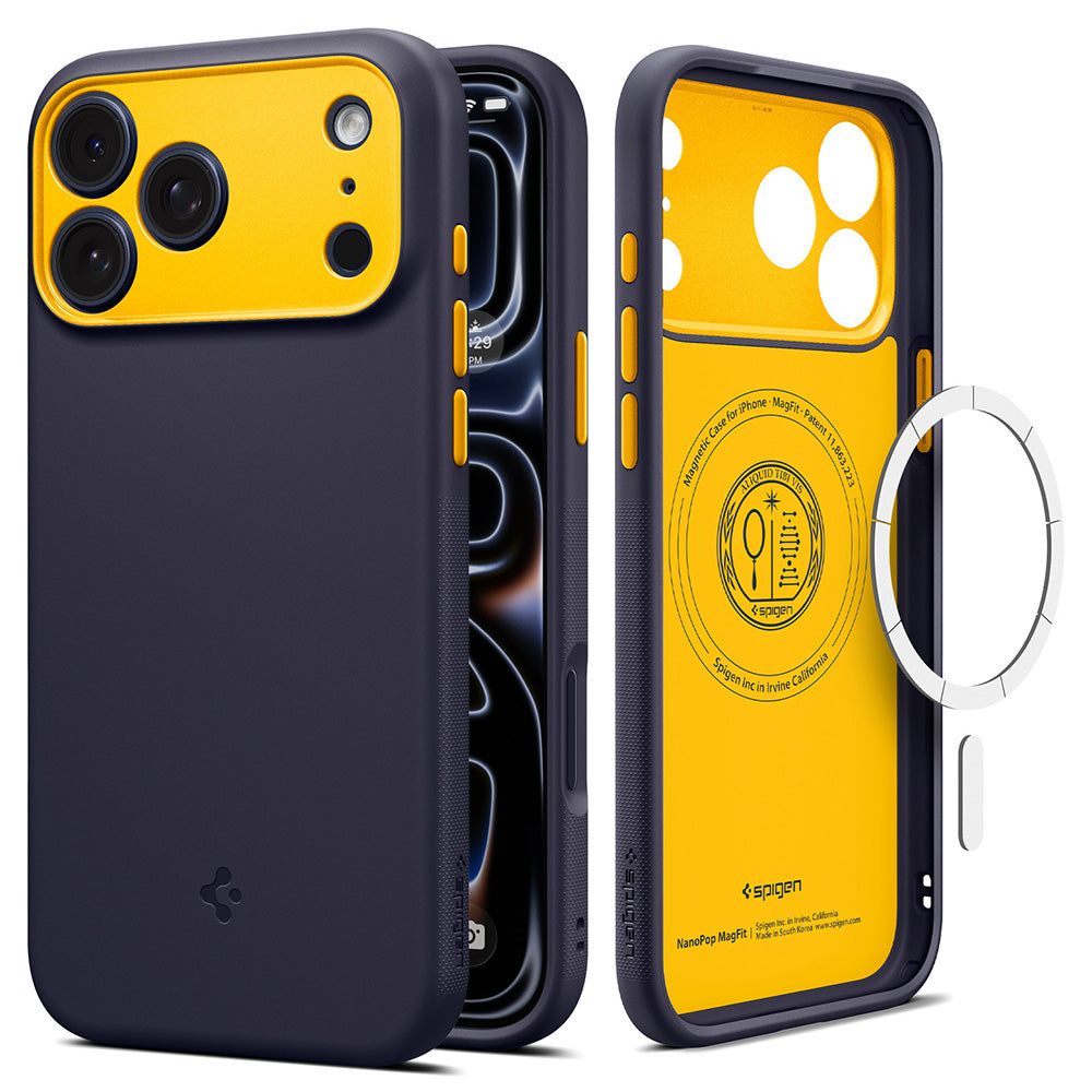 Custodia MagSafe per Apple iPhone 18 Pro / 17 Pro, Spigen, Caseology Nano Pop, Viola ACS12178