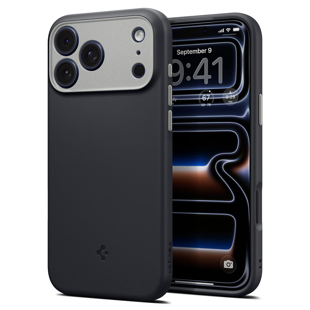 Custodia MagSafe per Apple iPhone 18 Pro / 17 Pro, Spigen, Caseology Nano Pop, Nera ACS12177