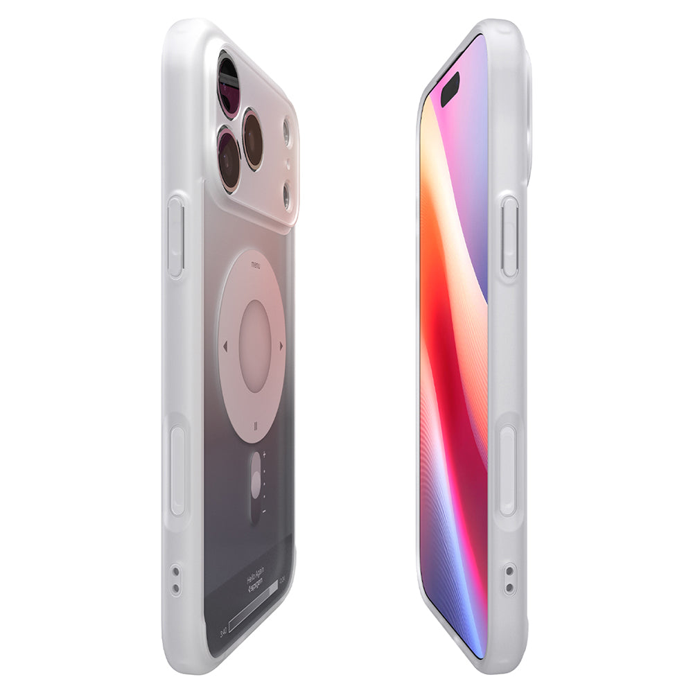 Custodia MagSafe per Apple iPhone 18 Pro / 17 Pro, Spigen, Ultra Hybrid Classic, Argento ACS12167