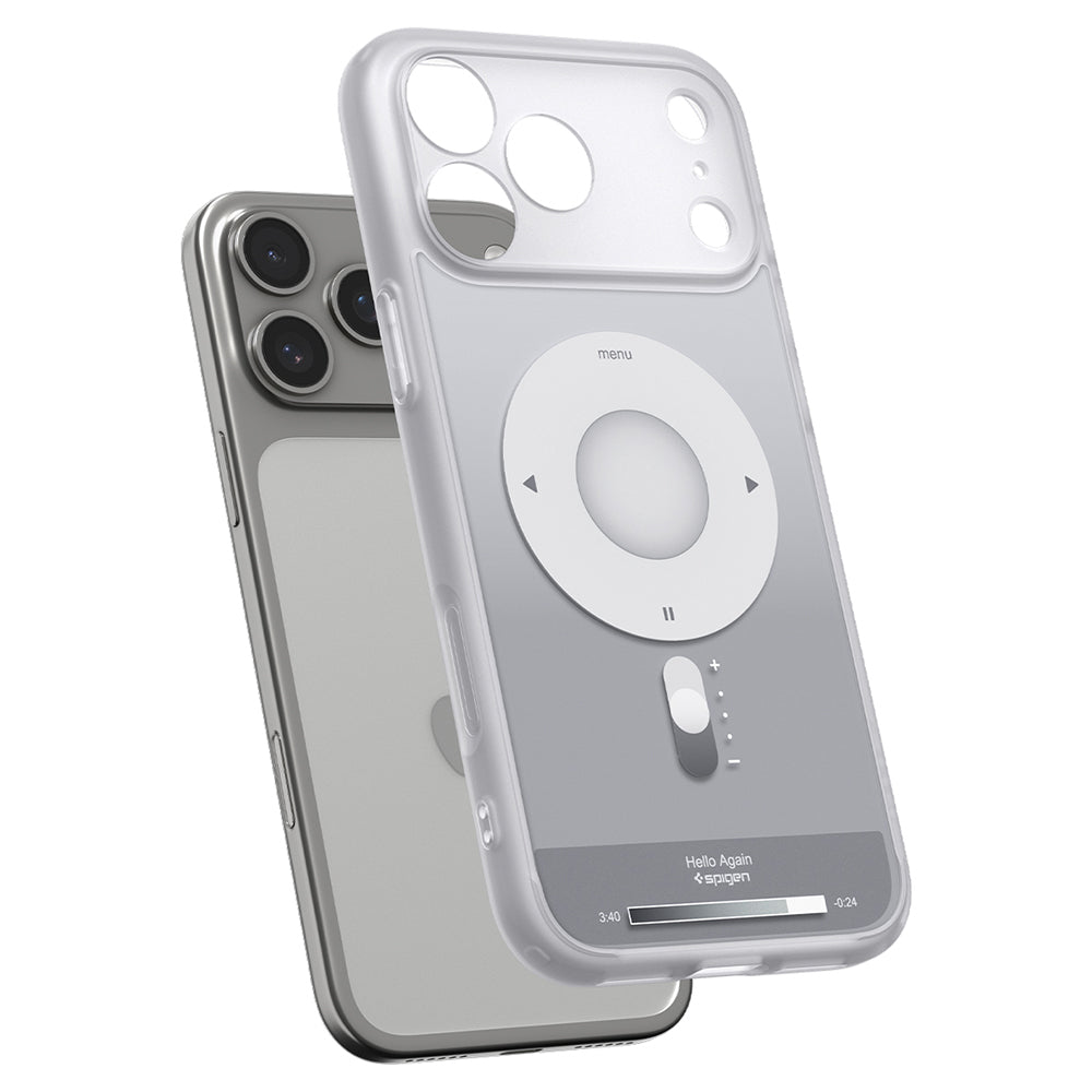 Custodia MagSafe per Apple iPhone 18 Pro / 17 Pro, Spigen, Ultra Hybrid Classic, Argento ACS12167