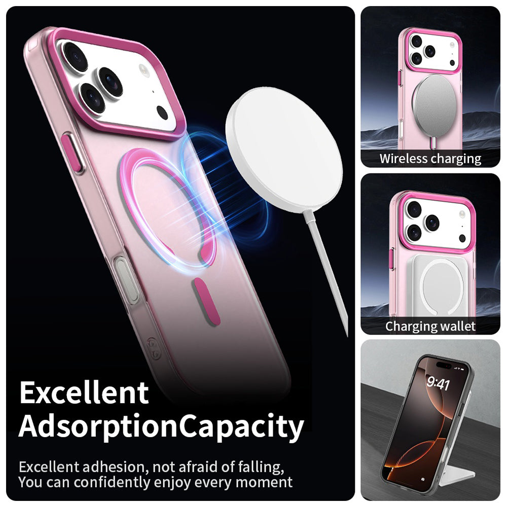 Custodia MagSafe per Apple iPhone 18 Pro / 17 Pro, Techsuit, CandyCase, Rosa