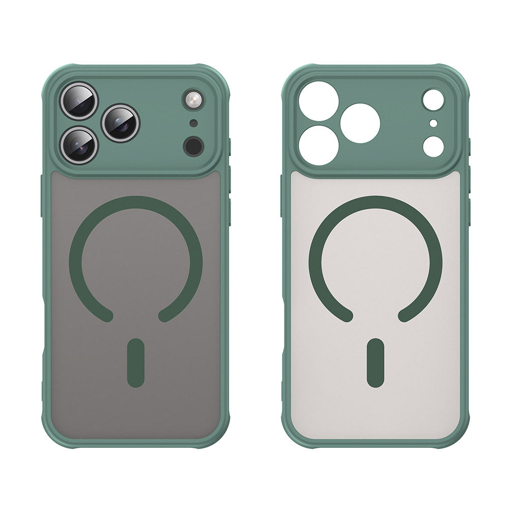 Custodia MagSafe per Apple iPhone 18 Pro / 17 Pro, Techsuit, HaloFrost II, Verde