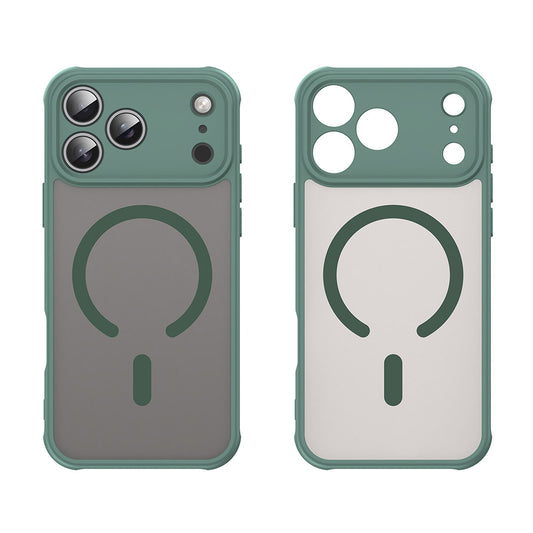 Custodia MagSafe per Apple iPhone 18 Pro / 17 Pro, Techsuit, HaloFrost II, Verde