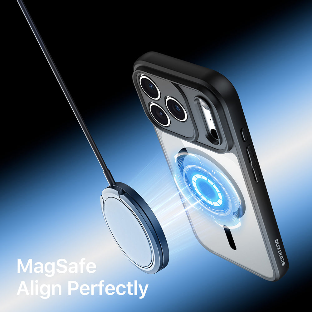 Custodia MagSafe per Apple iPhone 18 Pro Max / 17 Pro Max, DUX DUCIS, Aimo, Nera