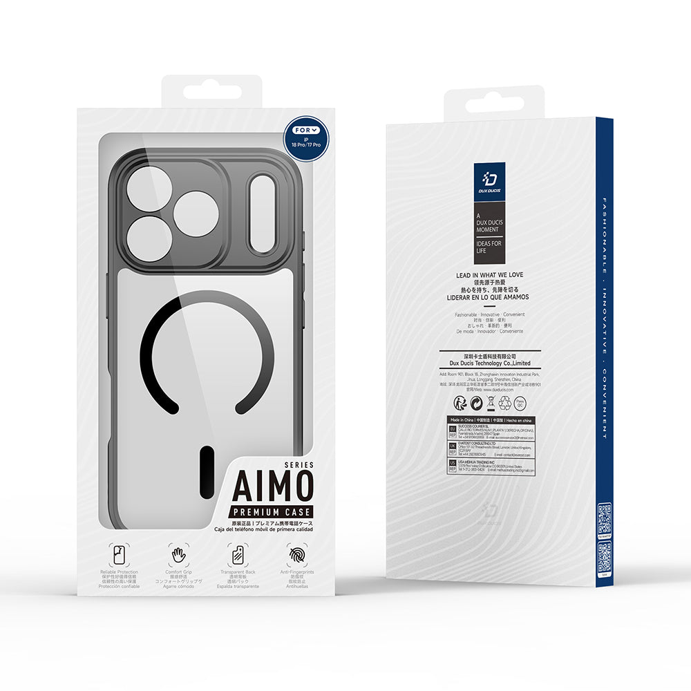 Custodia MagSafe per Apple iPhone 18 Pro Max / 17 Pro Max, DUX DUCIS, Aimo, Nera