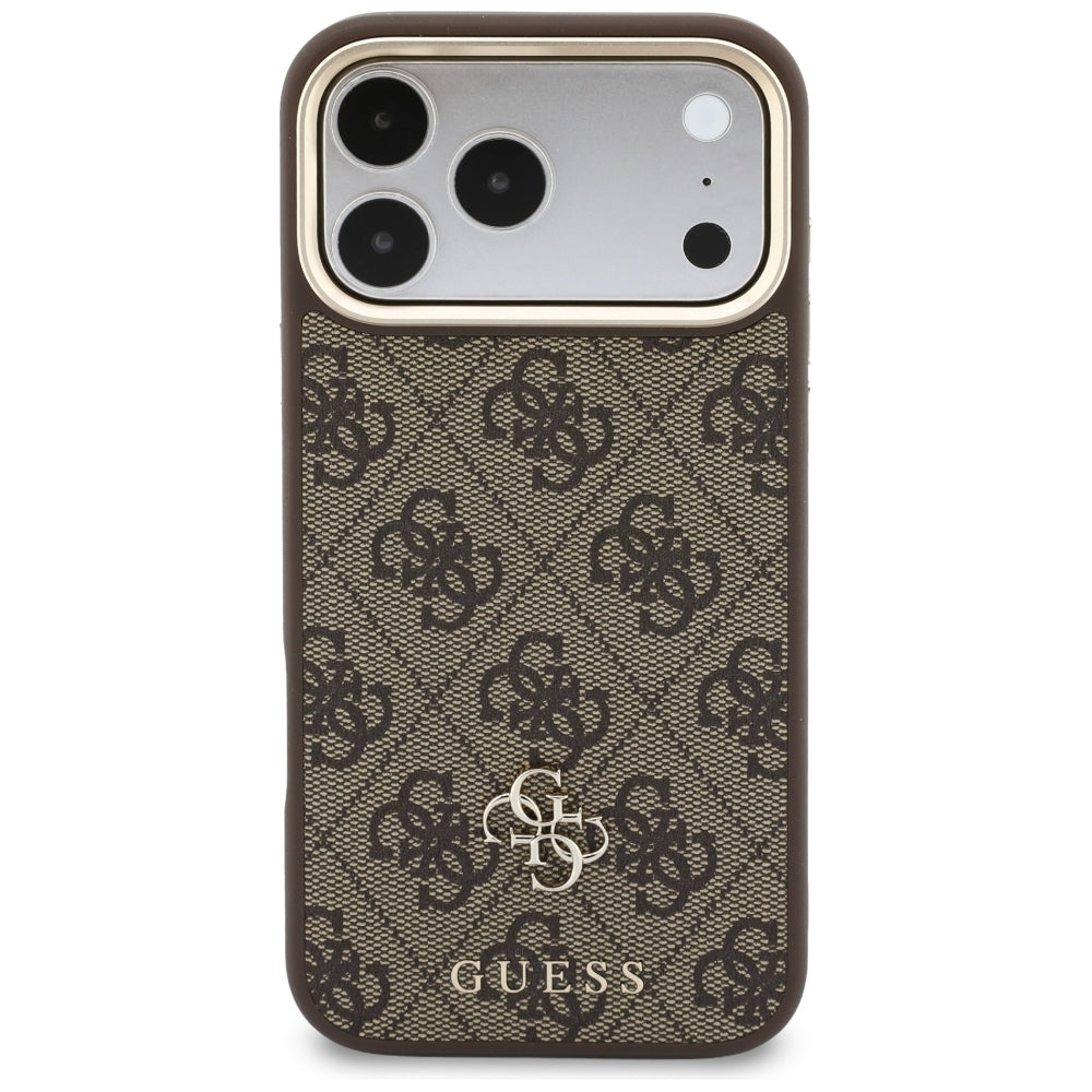 Custodia MagSafe per Apple iPhone 18 Pro Max / 17 Pro Max, Guess, 4G Cardslot, Marrone