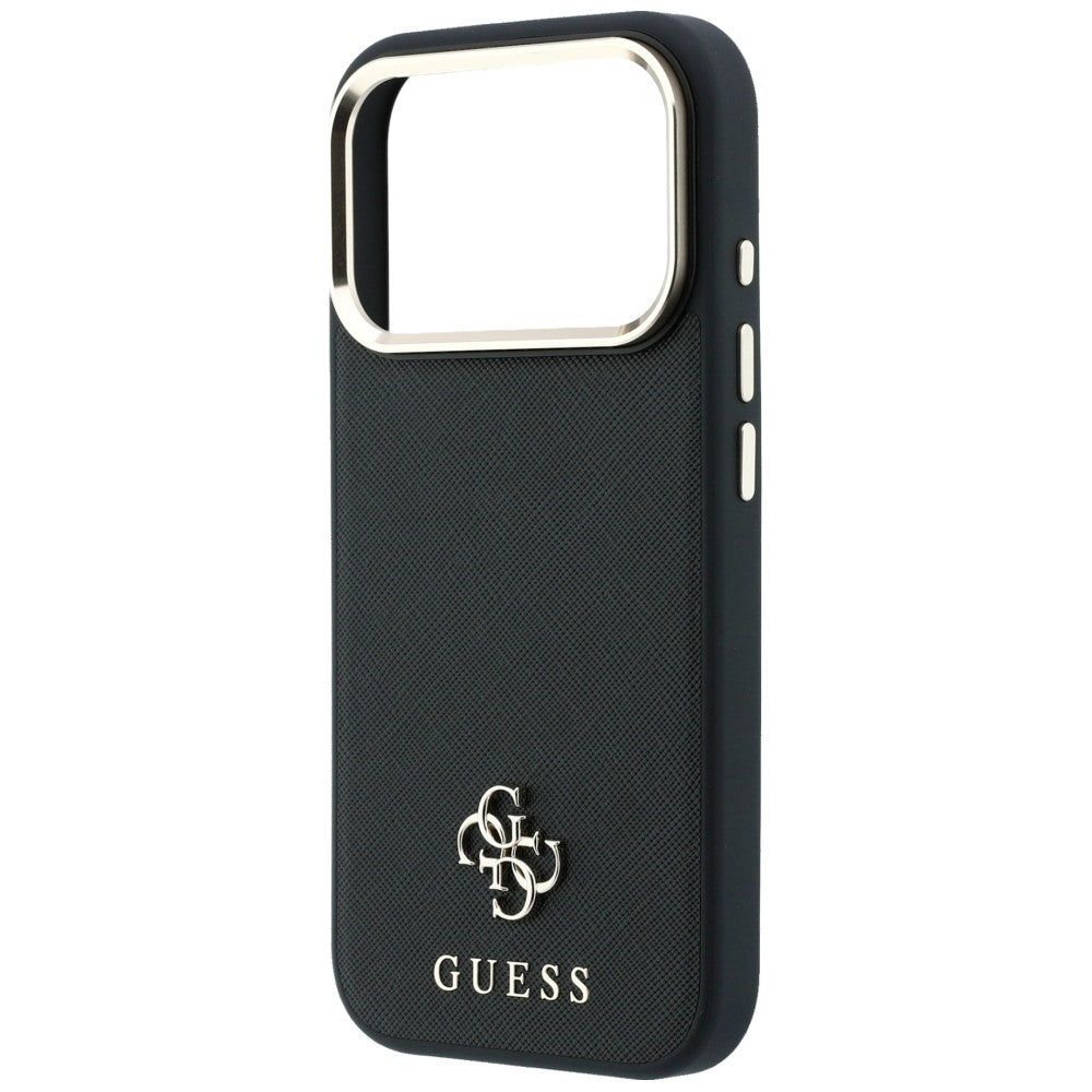 Custodia MagSafe per Apple iPhone 18 Pro Max / 17 Pro Max, Guess, Saffiano Small 4G Classic, Nera