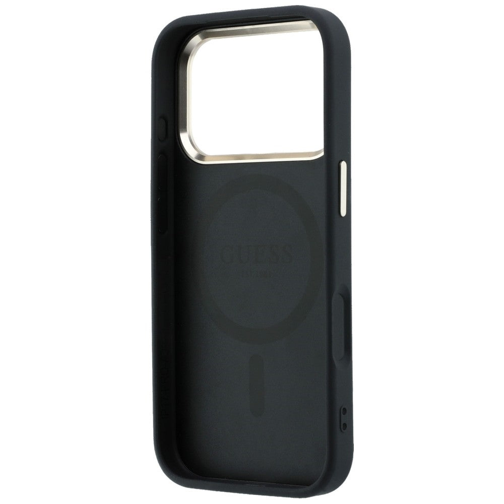 Custodia MagSafe per Apple iPhone 18 Pro Max / 17 Pro Max, Guess, Saffiano Small 4G Classic, Nera