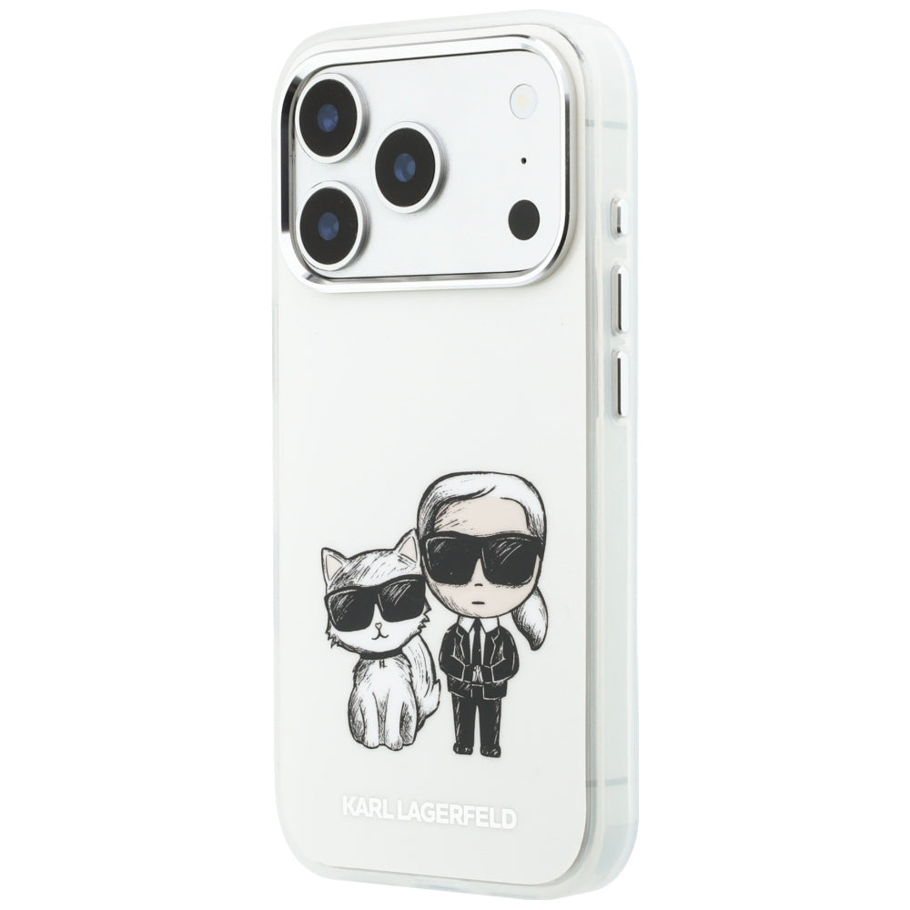 Custodia MagSafe per Apple iPhone 18 Pro Max / 17 Pro Max, Karl Lagerfeld, IML KC Bodies Sketch Print, Beige